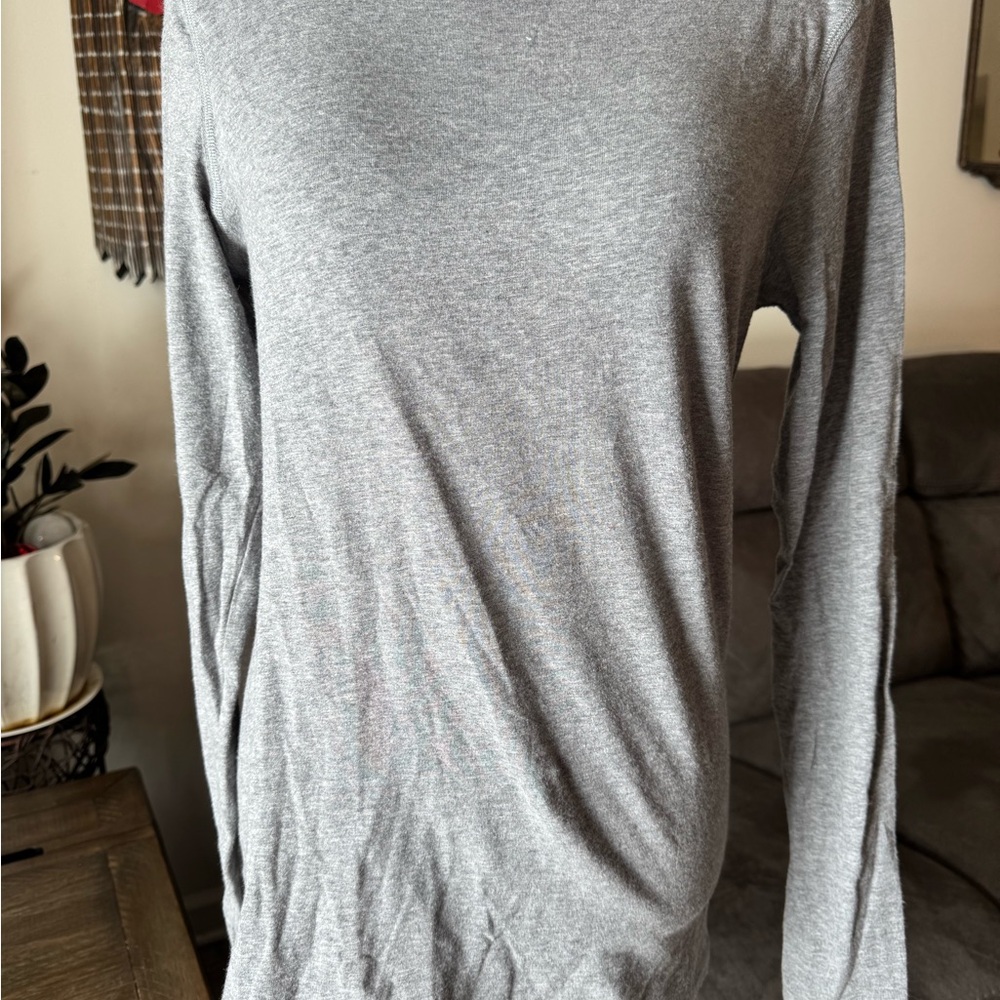 CAbi Style 3118, Heather Gray Turtle Neck Knit Top